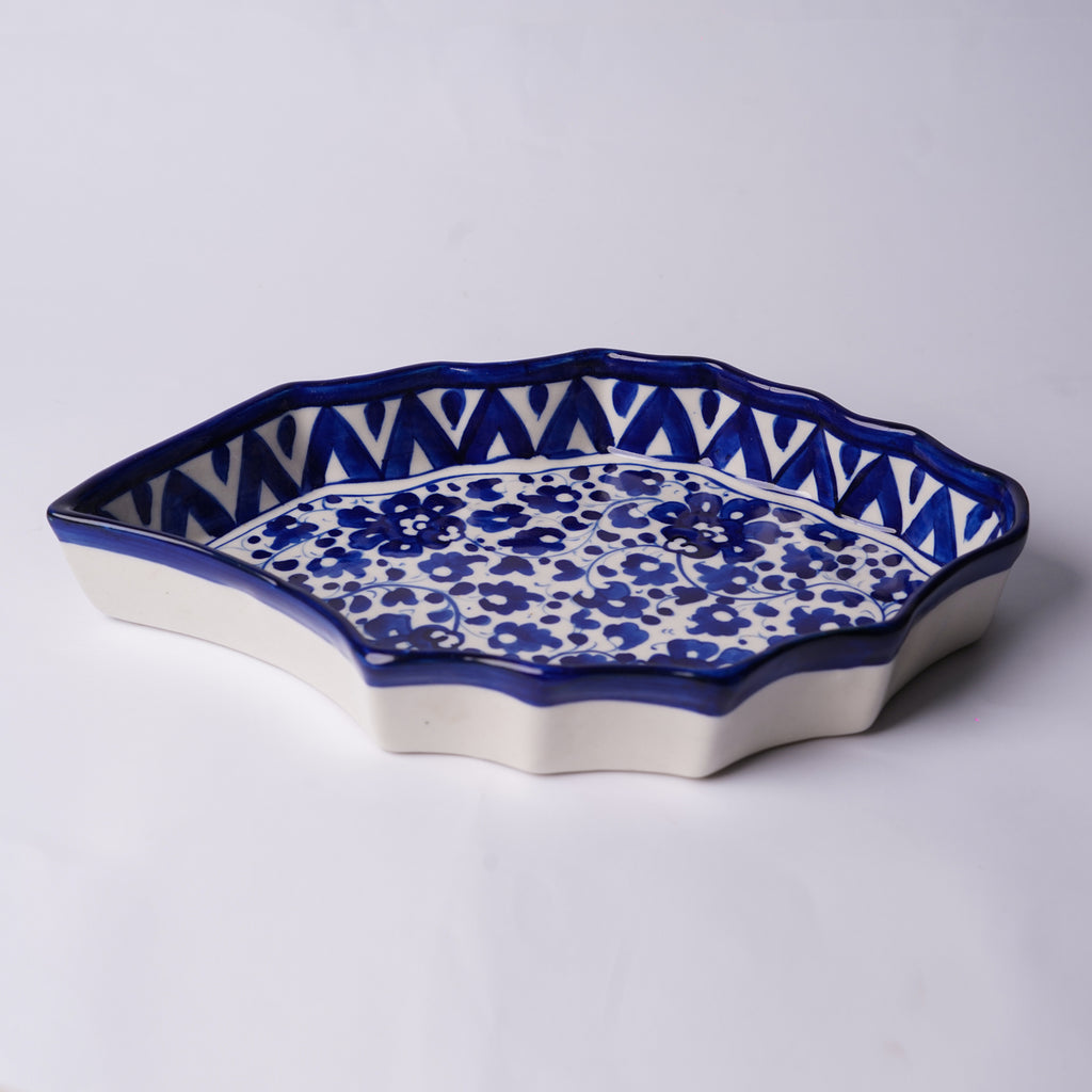 Handcrafted Leaf-Shaped Serving Tray