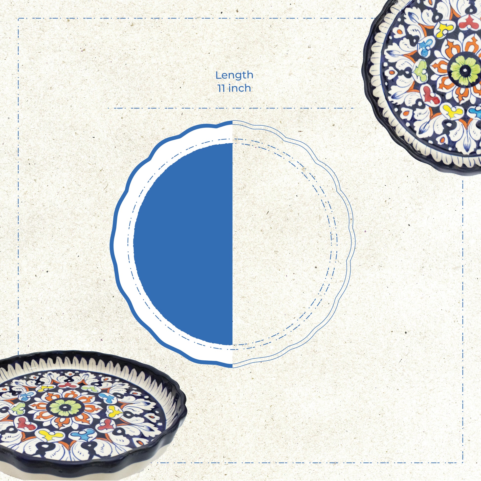 Apple Pie Dish – Large – Design 2