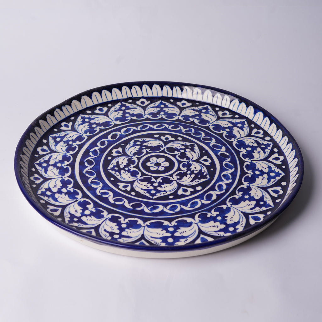 Midnight Blossom 13″ Pizza Serving Platter