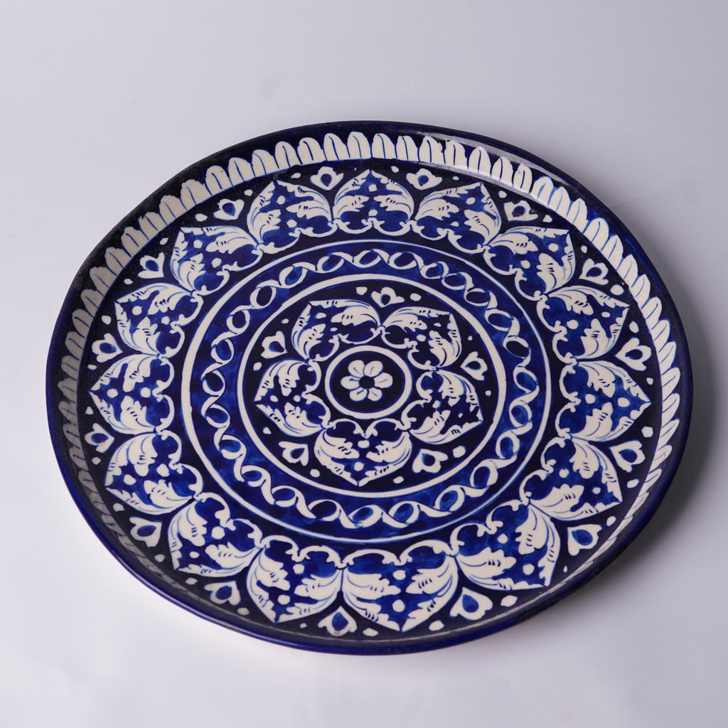 Midnight Blossom 13″ Pizza Serving Platter