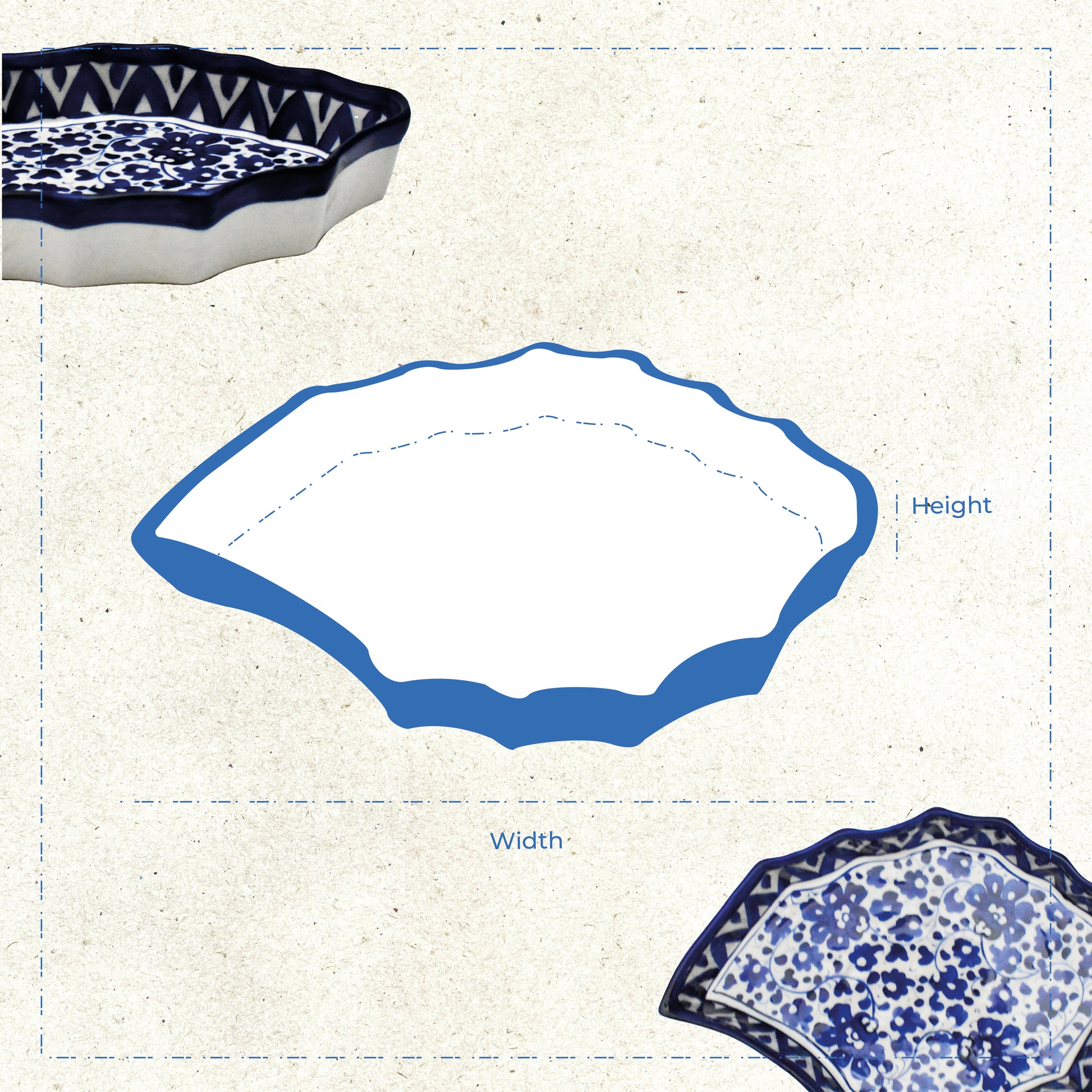 Handcrafted Leaf-Shaped Serving Tray