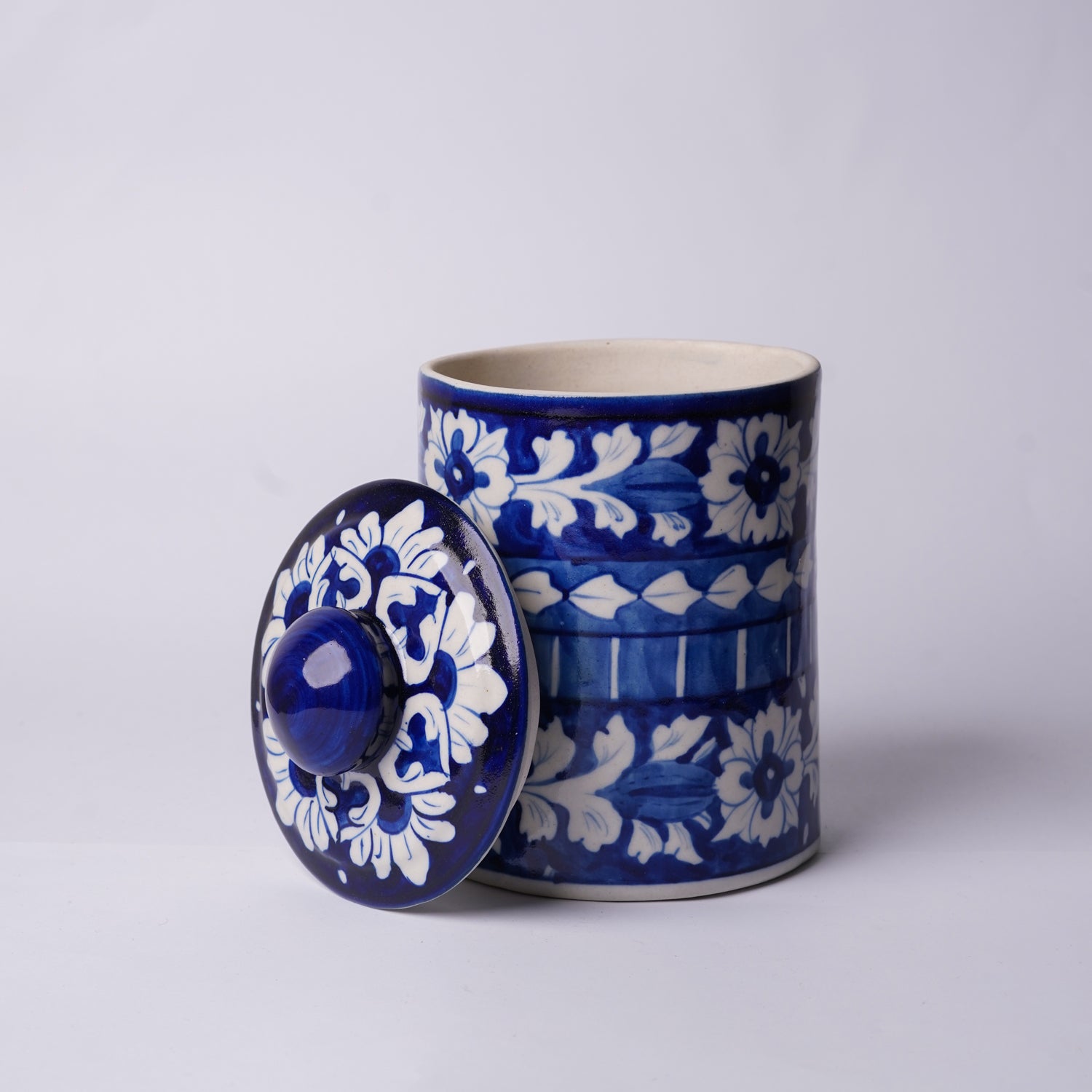 Pair of 6″ Decorative Ceramic Jars