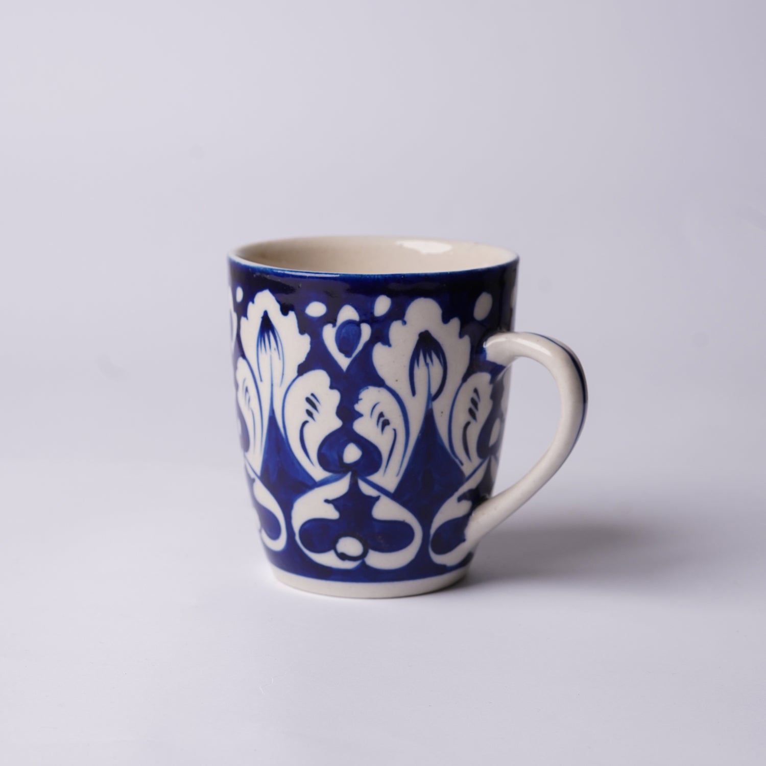 300 ml Blue Floral Ceramic Mug & Glasses