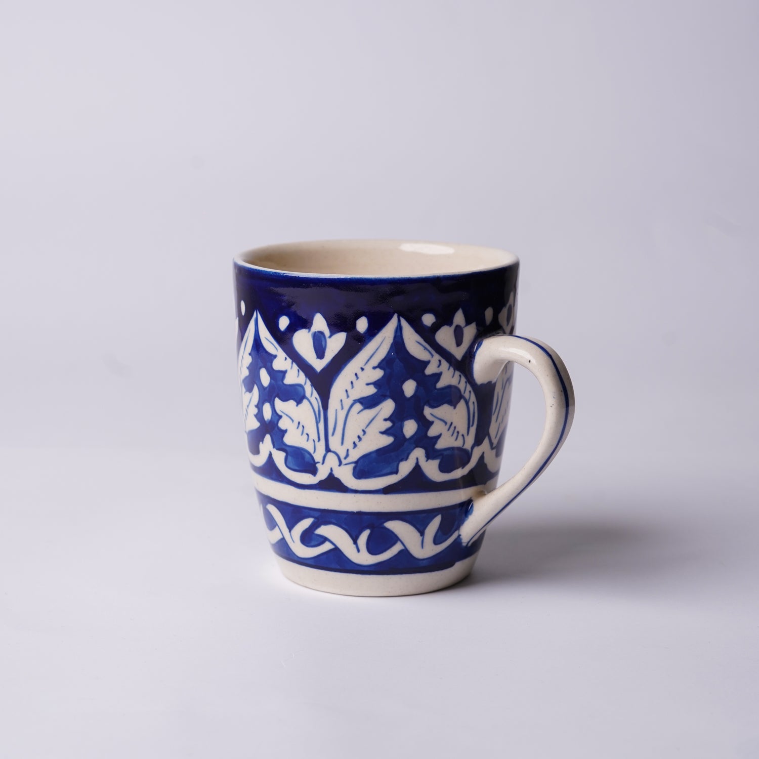 300 ml Blue Floral Ceramic Mug & Glasses