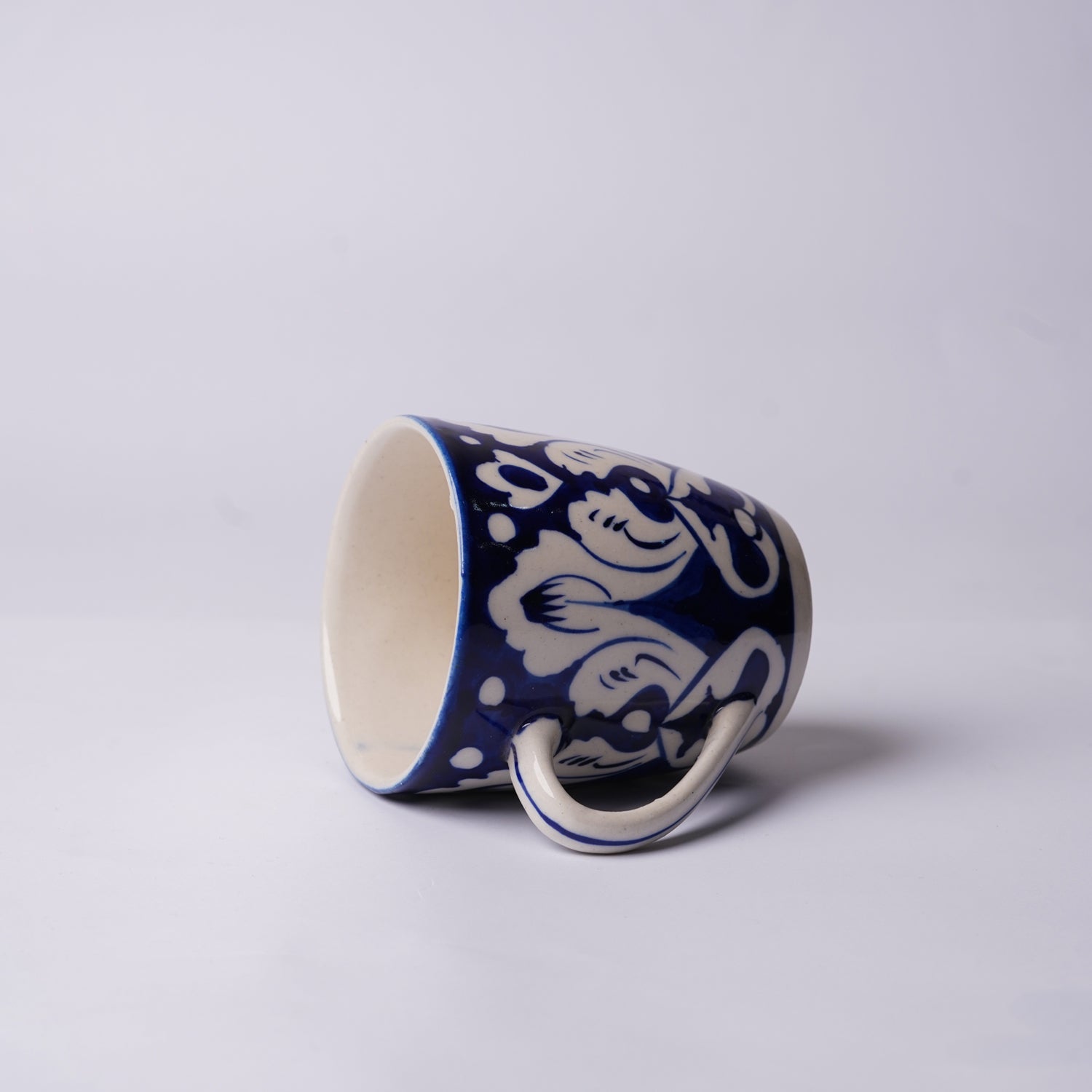 300 ml Blue Floral Ceramic Mug & Glasses