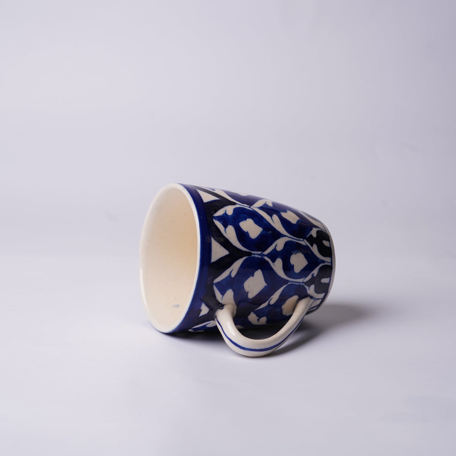 300 ml Blue Floral Ceramic Mug & Glasses