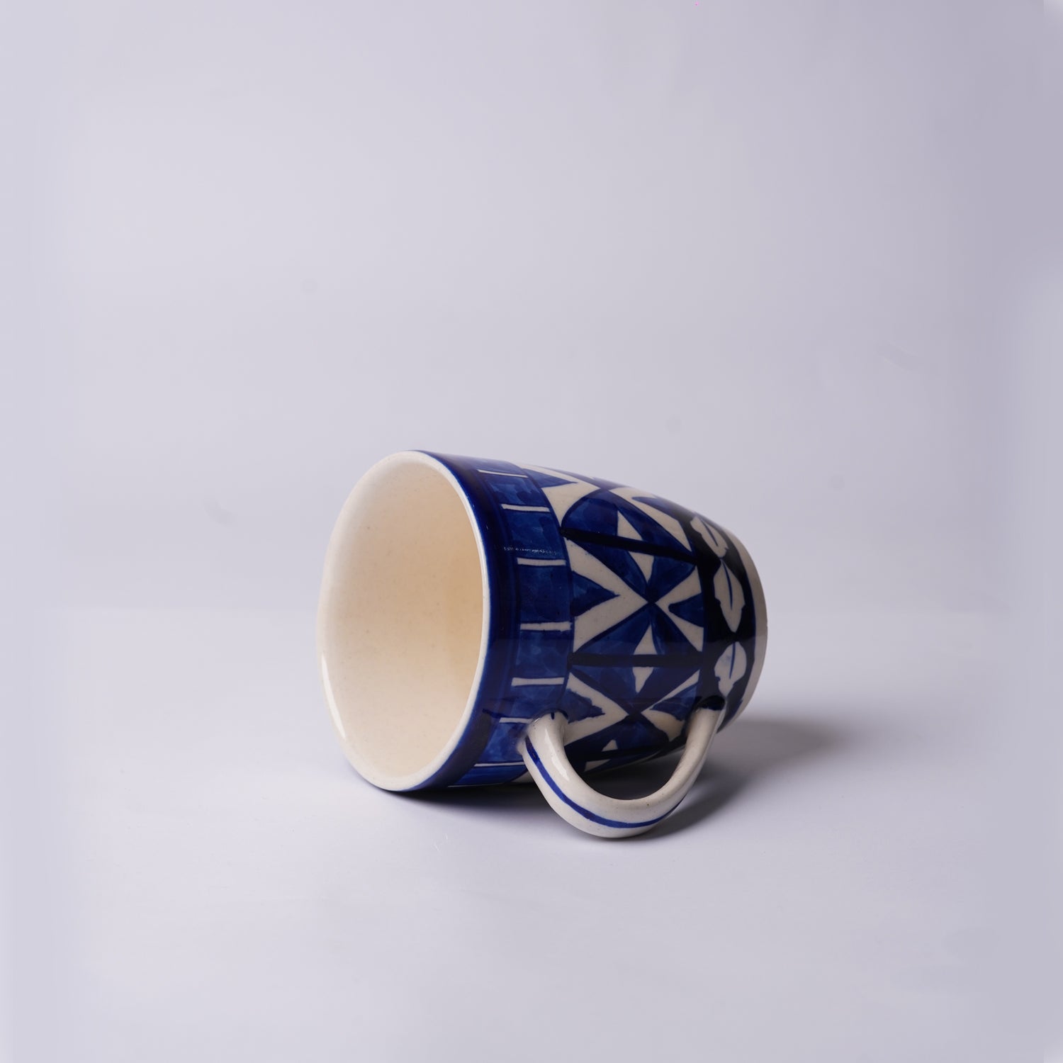 300 ml Blue Floral Ceramic Mug & Glasses