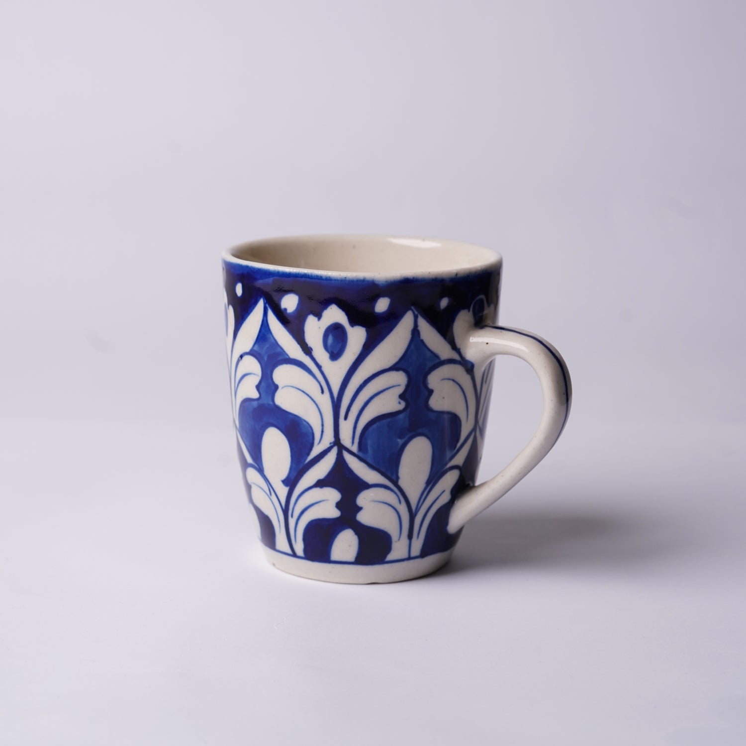 300 ml Blue Floral Ceramic Mug & Glasses