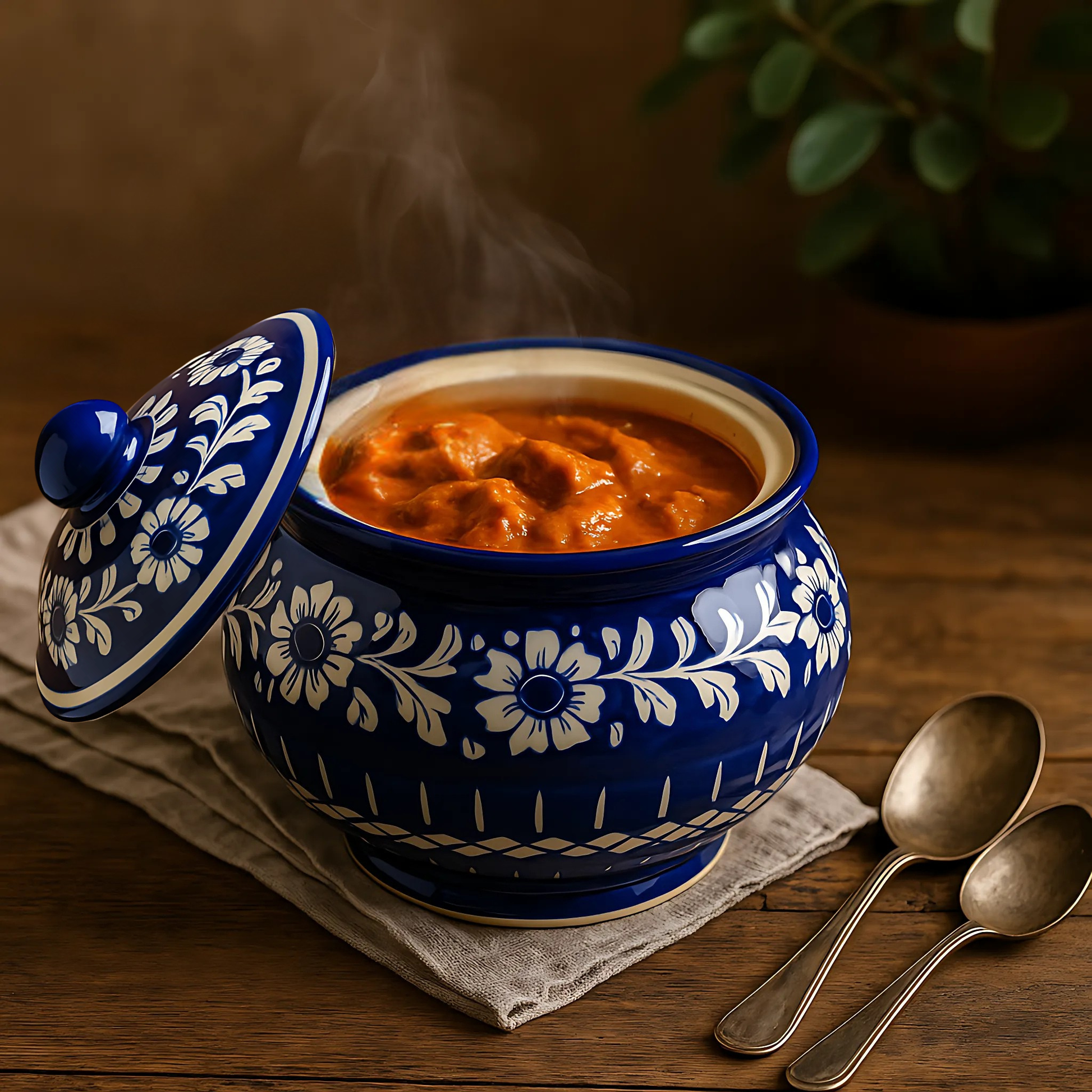 Classic Handi-Style Ceramic Serving Pot
