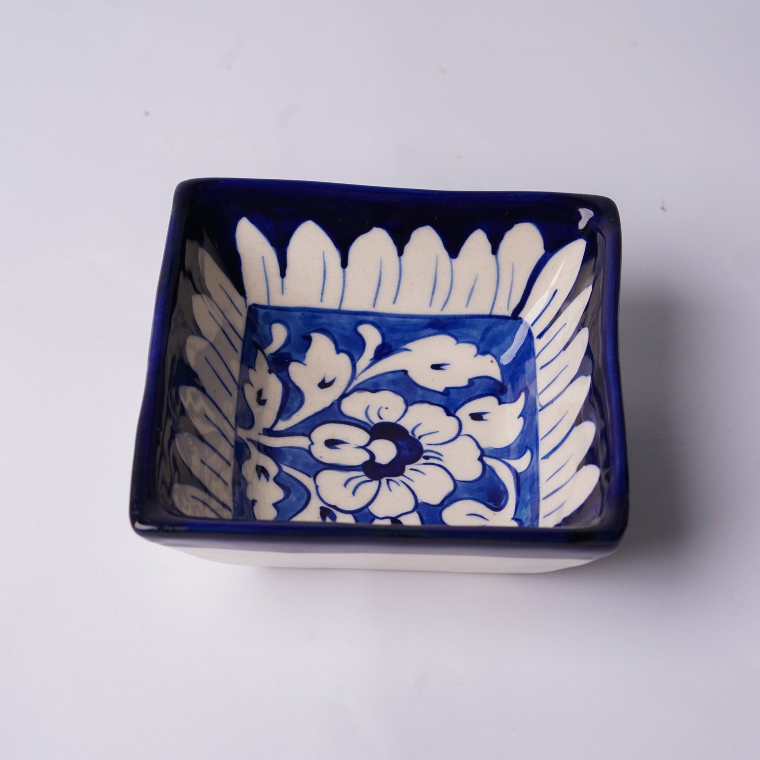Square Bowl – Blue Blossom