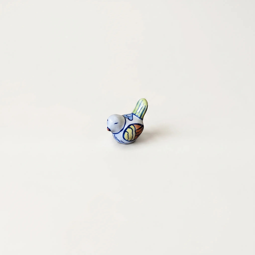 Hand-Painted Ceramic Animal Figurines – Assorted Mini Decorative Pottery Birds & Other Animals