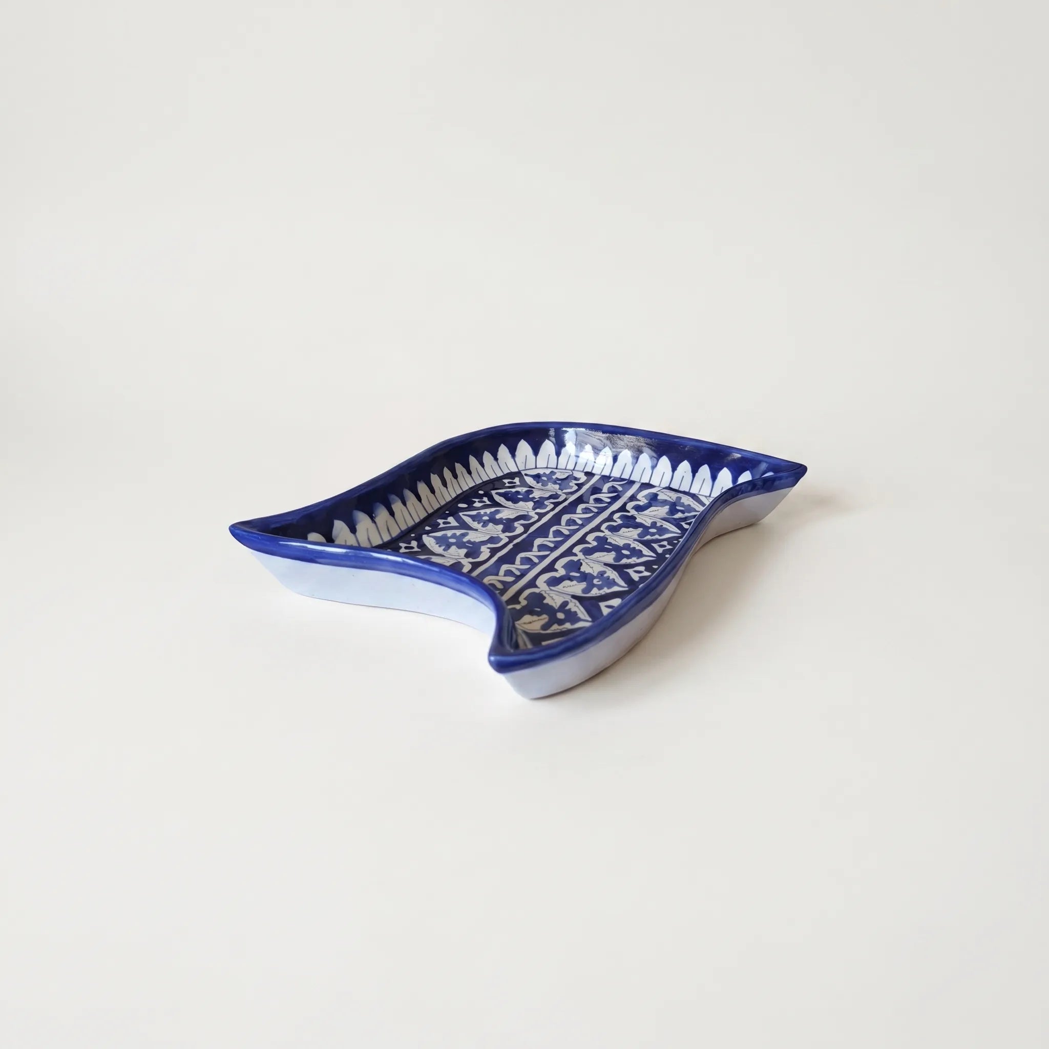 Multani Blue Pottery Star Serving Dish – Hand-Painted Ceramic Platter (10 Inch)