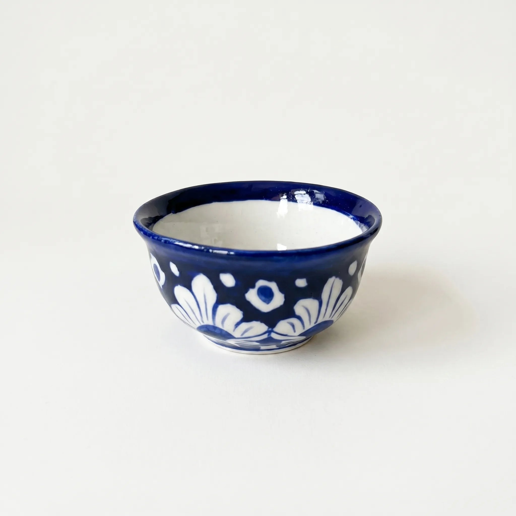 Blue Pottery Dessert Bowls Set of 6 – 5 Inch wide Ceramic Sweet Bowls (Multani)