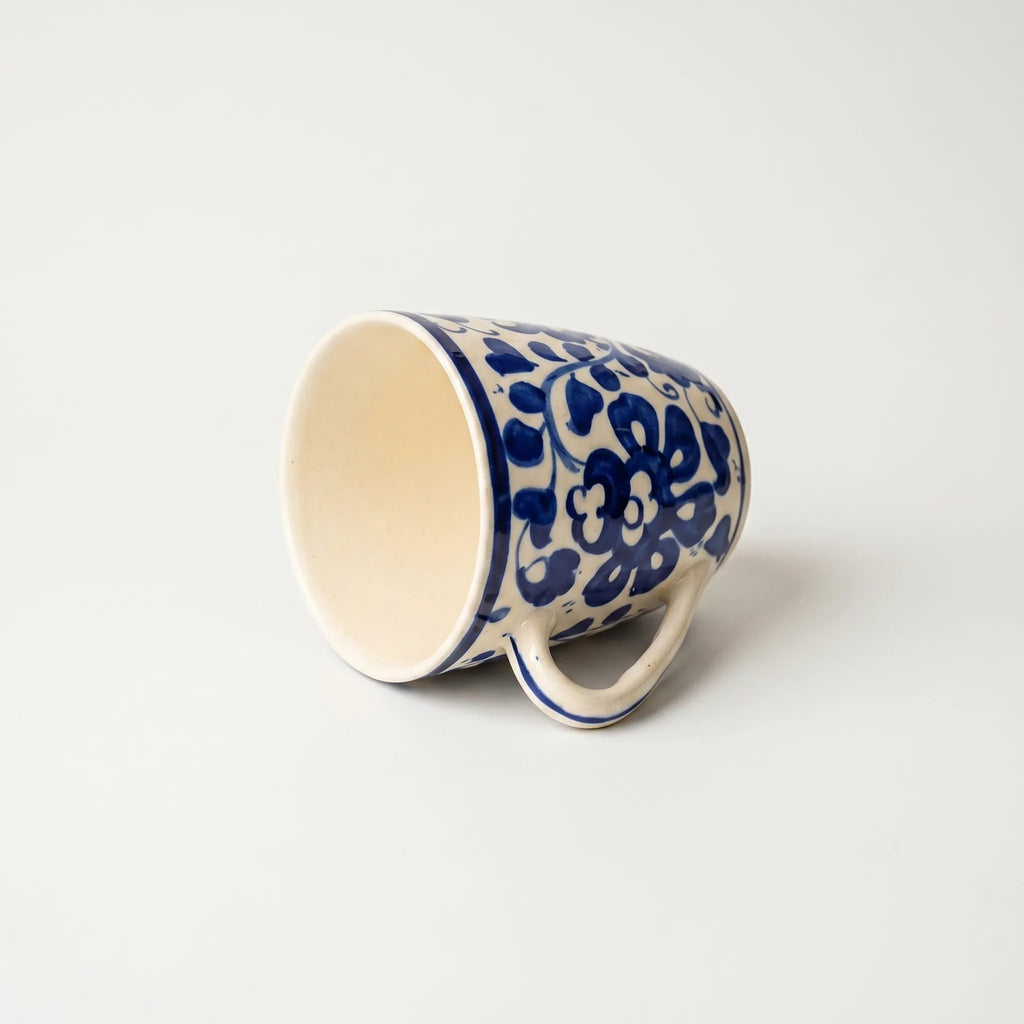 Blue Pottery Ceramic Mug – 300ml Hand-Painted Coffee & Tea Mug | Multani Blue Pottery