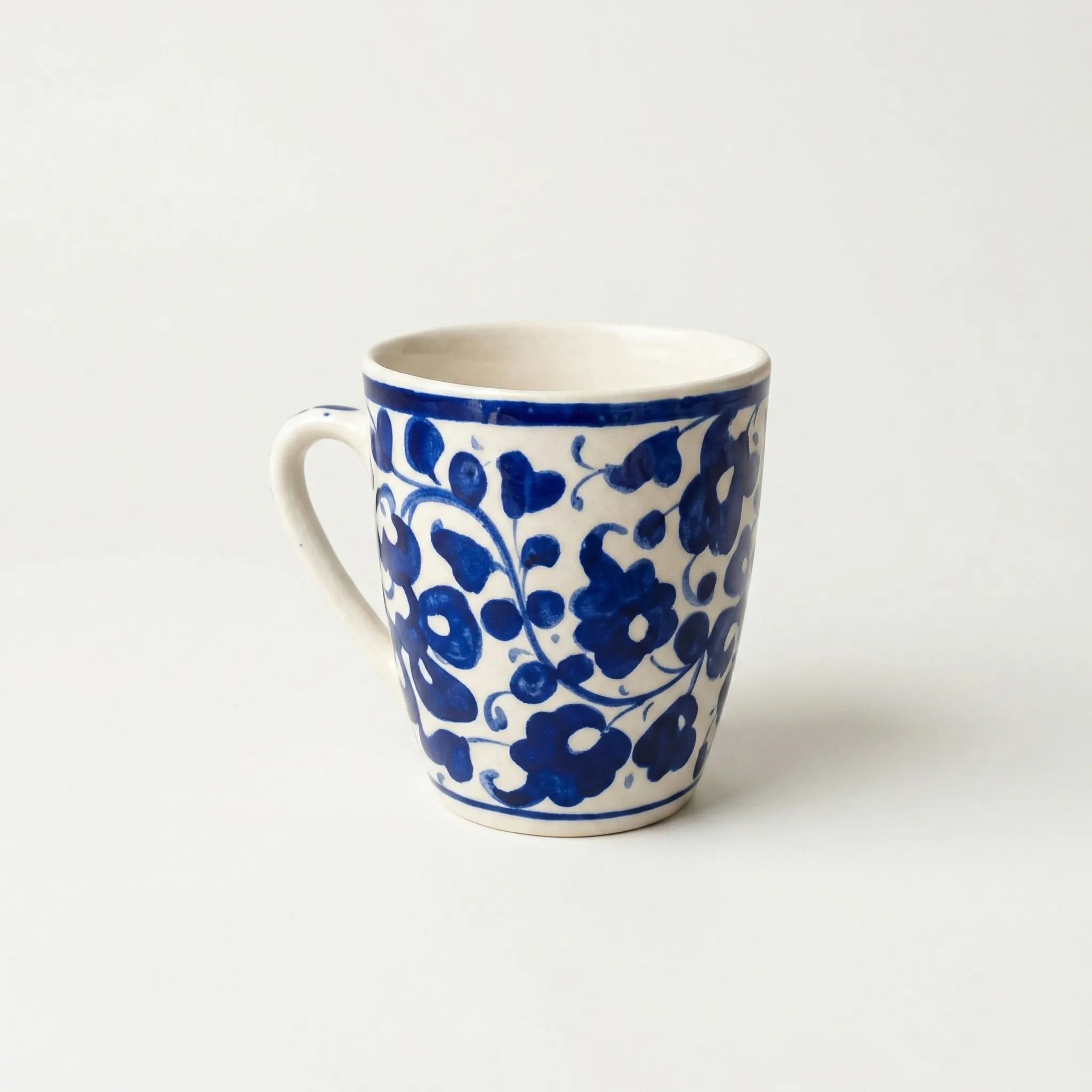 Blue Pottery Ceramic Mug – 300ml Hand-Painted Coffee & Tea Mug | Multani Blue Pottery