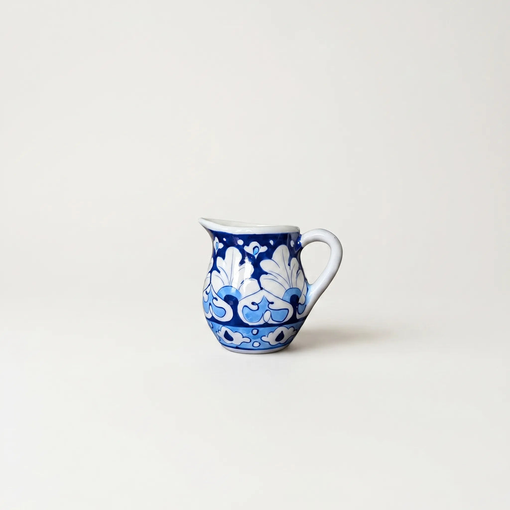 Blue Pottery Tea Set – 15-Piece Hand-Painted Ceramic Tea Set for 6