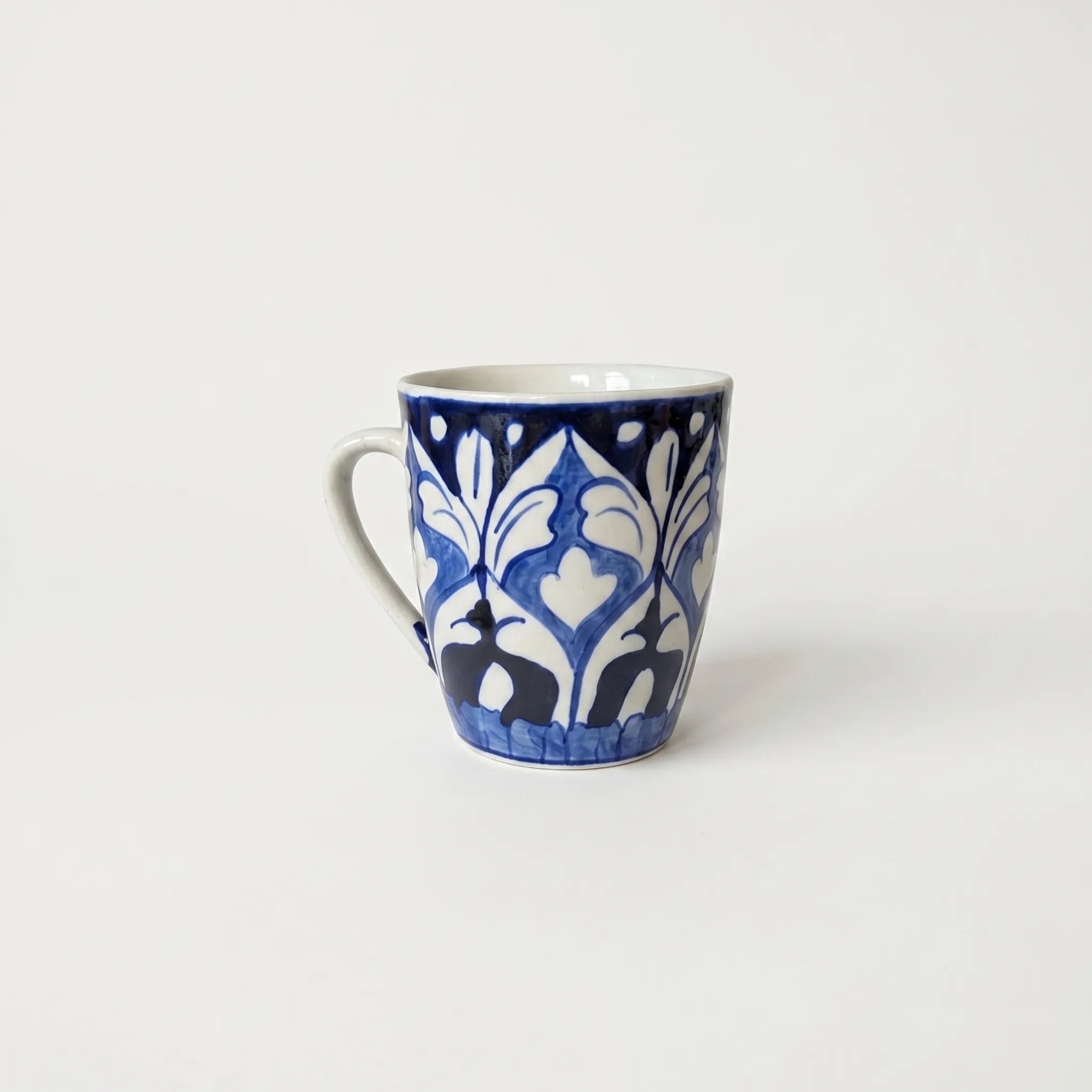 Blue Pottery Mug – 300ml Hand-Painted Ceramic Tea & Coffee Mug | Multani Blue Pottery Design